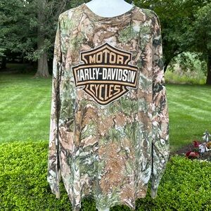 HARLEY  DAVIDSON CAMO SWEATSHIRT